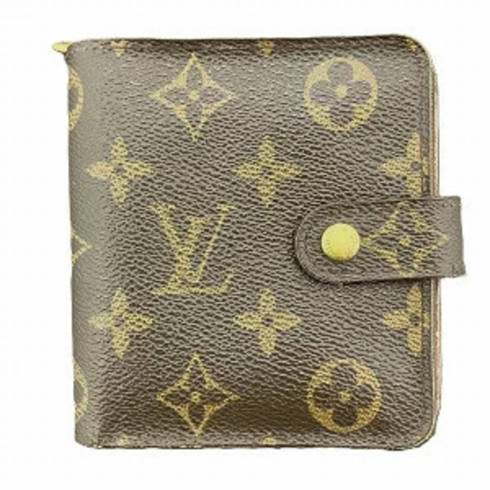 Louis Vuitton Monogram Compact Zip Bi fold Wallet